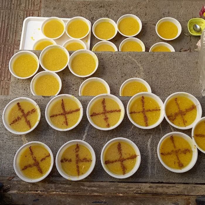 مراسم پخت شعله زرد در ایام فاطمیه